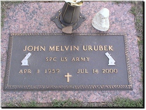 Urubek, John Melvin (military marker).JPG