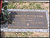 Tow, Donald Clayton (military marker).JPG