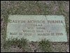 Turner, Calvin Monroe (military marker).JPG