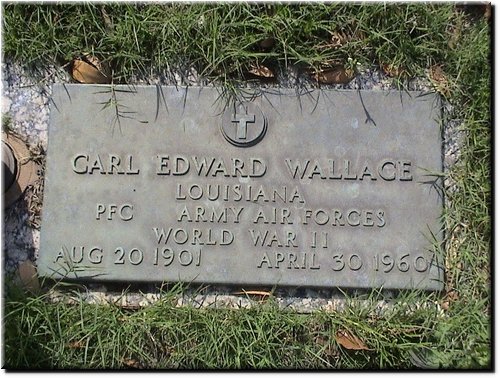 Wallace, Carl Edward (military marker).JPG