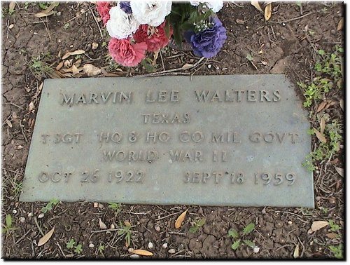 Walters, Marvin Lee (military marker).JPG