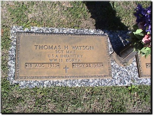 Watson, Thomas H (military marker).JPG