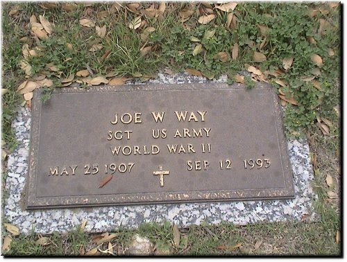 Way, Joe W (military marker).JPG