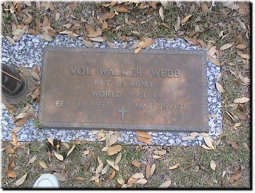 Webb, Vol Walker (military marker).JPG