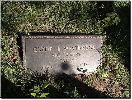 Westbrook, Clyde (military marker).JPG