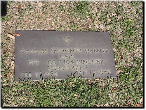 Wheeler, Charles Spurgeon (military marker).JPG