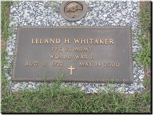 Whitaker, Leland H (military marker).JPG