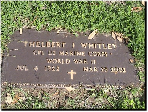 Whitley, Thelbert (military marker).JPG