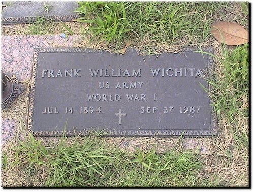 Wichita, Frank (military marker).JPG