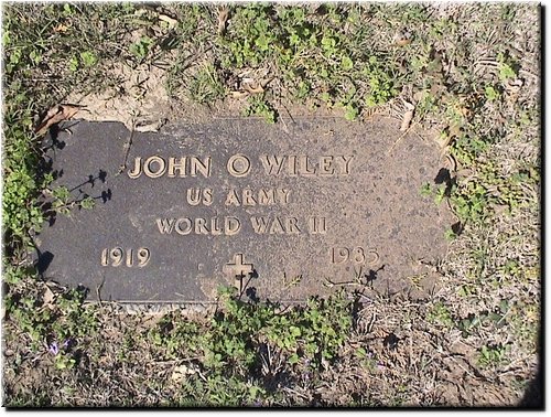 Wiley, John O (military marker).JPG