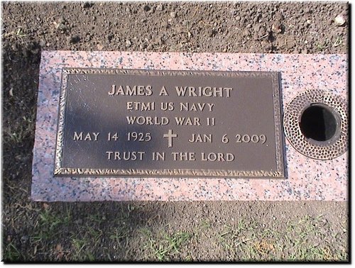 Wright, James A (military marker).JPG