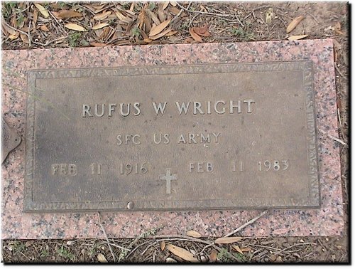 Wright, Rufus (military marker).JPG