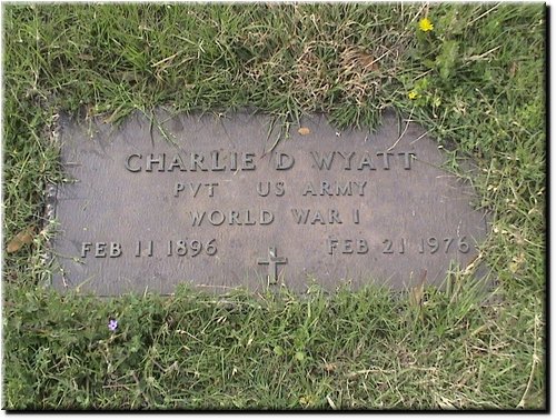 Wyatt, Charlie (military marker).JPG