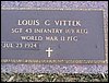 Vittek, Louis C (military marker).JPG