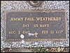 Weatherby, Jimmy Paul (military marker).JPG