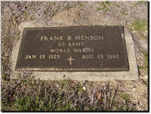 Henson, Frank B (military marker).JPG