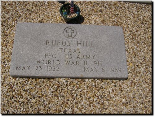 Hill, Rufus (military marker).JPG