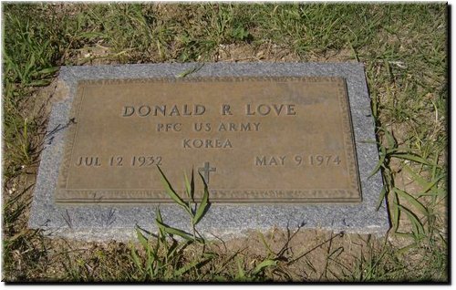 Love, Donald R. (military marker).JPG