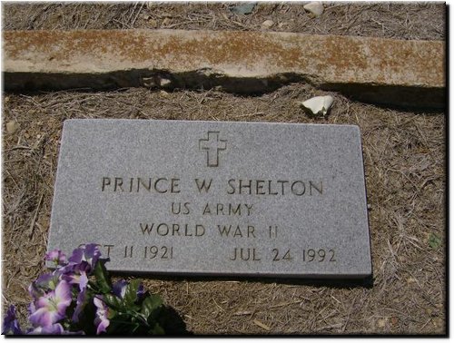 Shelton, Prince W. (military marker).JPG