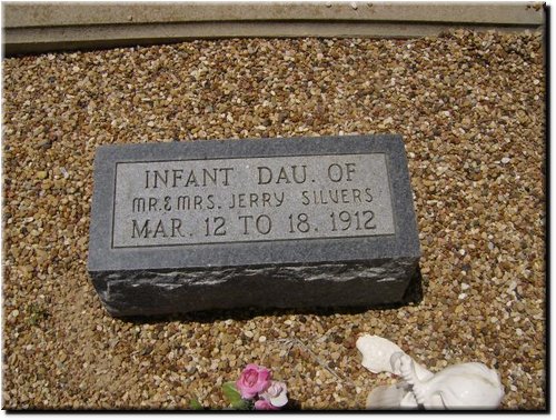 Silvers, Infant Dau of Mr and Mrs Jerry Silvers.JPG