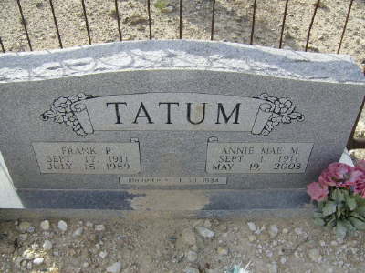 Tatum, Frank P. & Annie Mae M.