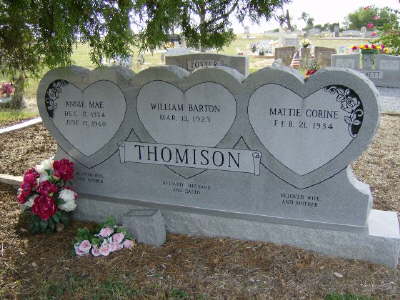 Thomison, Annie Mae, William Barton, Mattie Corine