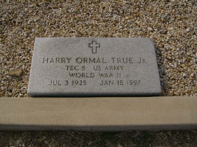 True, Harry Ormal Jr. (military marker)