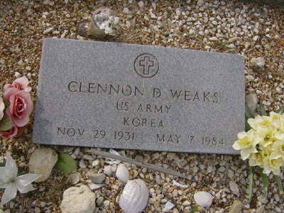 Weaks, Clennon D. (military marker)
