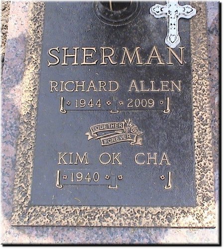 Sherman, Richard Allen and Kim Ok Cha.JPG